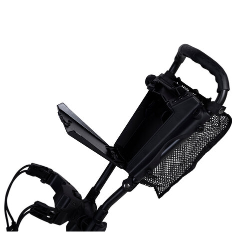 Fastfold Compact+ Golftrolley, handvat met opbergmogelijkheid