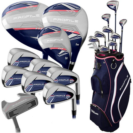 Wilson Profile 14-Delige Golfset Dames Graphite, complete golfset foto1