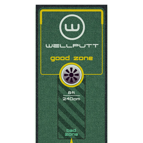 Wellputt Putting Mat - 3M - Green, van bij de hole