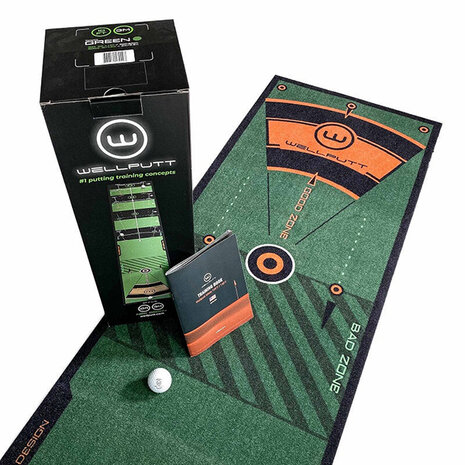 Wellputt Putting Mat Performance - 3m - Groen met de doos