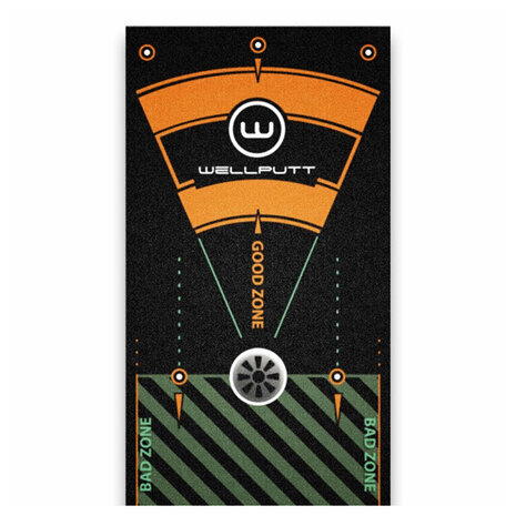 Wellputt Putting Mat Performance - 4m - Zwart, detail hole