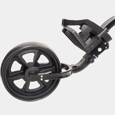 Fastfold Blaze Black 3 Wheel Golf Trolley, frontwheel