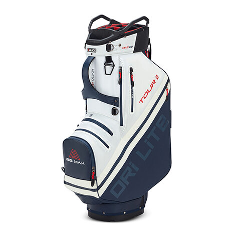 Big Max DriLite Tour 2 Cartbag, navy/wit/rood