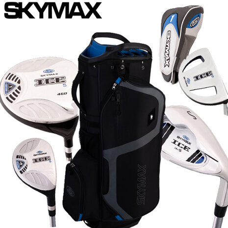 Skymax IX-5 Complete Golfset Dames Graphite met Cartbag Zwart/Blauw