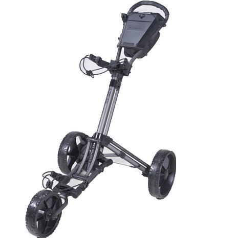 Fastfold Tri-Go Golftrolley, antraciet