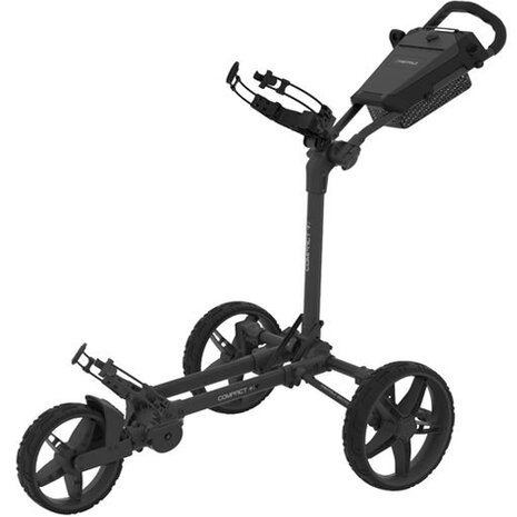 Fastfold Compact+ Golftrolley, mat zwart