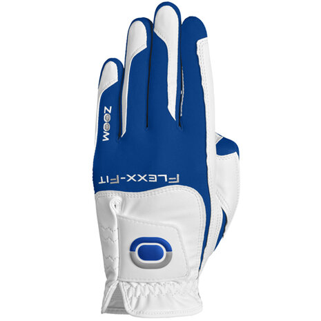 Zoom One Size Fits All golfhandschoen, wit.blauw
