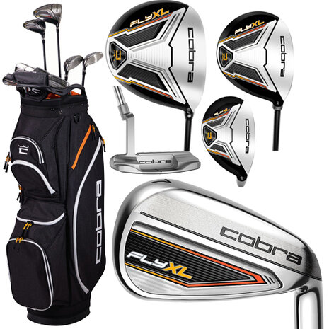 Cobra Fly-XL Complete Set Heren Staal Cartbag - 2026