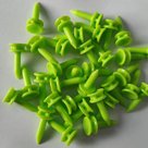 Pure4Golf Plastic Step Tees 24mm lime