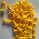 Pure4Golf Plastic Step Tees 43mm geel