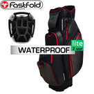 Fastfold Storm Rain Dry Cartbag, zwart/rood