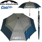 Sun Mountain H2NO Cool30 UV-werende Dubbel Laags Golfparaplu, navy/grijs