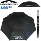 Sun Mountain H2NO Cool30 UV-werende Dubbel Laags Golfparaplu, zwart