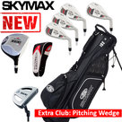 Skymax IX-5 XL Halve Golfset Heren Graphite met Standbag Zwart