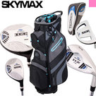 Skymax IX-5 Complete Golfset Dames Graphite met Cartbag Zwart/Lichtblauw