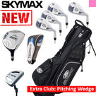 Skymax IX-5 XL Halve Linkshandige Golfset Dames Graphite met Standbag Zwart