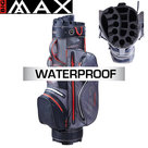 Big Max Aqua Silencio 3 Waterproof Cartbag, grijs/rood