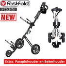 Fastfold Force Golf Trolley, zwart