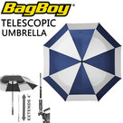 Bagboy Telescopic Umbrella, blauw/wit