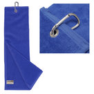 Athlete Tri-fold 100% Cotton Golfhanddoek, blauw