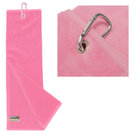 Athlete Tri-fold 100% Cotton Golfhanddoek, roze
