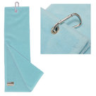 Athlete Tri-fold 100% Cotton Golfhanddoek, lichtblauw