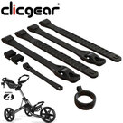 Clicgear Trimset Gekleurde Siliconen Straps, zwart