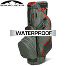 Sun Mountain H2NO Lite Waterproof 14-Vaks Cartbag, grijs/groen/rood