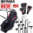 Skymax S1 Complete Golfset Heren Staal met Standbag Zwart/Rood
