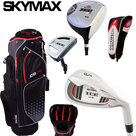 Skymax IX-5 Complete Golfset Heren Graphite met Cartbag Zwart/Rood