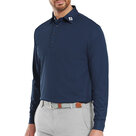 Footjoy Thermolite Golf Longsleeve Polo, navy persoon