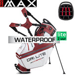 Big Max DriLite Hybrid Tour Standbag Golftas, wit/bordeauxrood Big Max DriLite Hybrid Tour Standbag Golftas, wit/bordeauxrood