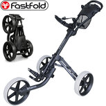 Fastfold Mission 5.0 Golftrolley, mat zwart/zwart/wit Fastfold Mission 5.0 Golftrolley, mat zwart/zwart/wit