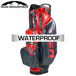 Sun Mountain H2NO Lite Waterdichte 14-Vaks Cartbag, antraciet/rood Sun Mountain H2NO Lite Waterdichte 14-Vaks Cartbag, antraciet/rood