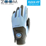 Zoom One Size Fits All Dames Golfhandschoen, antraciet/licht blauw Zoom One Size Fits All Dames Golfhandschoen, antraciet/licht blauw