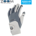 Zoom One Size Fits All golfhandschoen, wit/grijs Zoom One Size Fits All golfhandschoen, wit/grijs