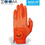 Zoom One Size Fits All Dames Golfhandschoen, oranje Zoom One Size Fits All Dames Golfhandschoen, oranje