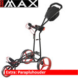 Big Max Autofold FF Golftrolley, Zwart/Rood Big Max Autofold FF Golftrolley, Zwart/Rood