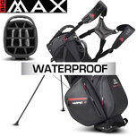 Big Max Aqua Hybrid 3 Standbag Golftas, zwart/rood Big Max Aqua Hybrid 3 Standbag Golftas, zwart/rood