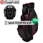 Fastfold Storm Rain Dry Cartbag, zwart/rood Fastfold Storm Rain Dry Cartbag, zwart/rood