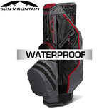 Sun Mountain H2NO Lite Waterproof 14-Vaks Cartbag, zwart/grijs/rood Sun Mountain H2NO Lite Waterproof 14-Vaks Cartbag, zwart/grijs/rood