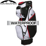 Sun Mountain H2NO ECO Lite Waterproof 14-Vaks Cartbag, zwart/wit/rood Sun Mountain H2NO ECO Lite Waterproof 14-Vaks Cartbag, zwart/wit/rood