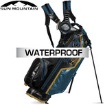 Sun Mountain H2NO Lite Waterproof 14-Vaks Standbag, zwart/blauw/geel Sun Mountain H2NO Lite Waterproof 14-Vaks Standbag, zwart/blauw/geel