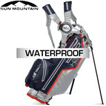 Sun Mountain H2NO Lite Waterproof 14-Vaks Standbag, navy/grijs/rood Sun Mountain H2NO Lite Waterproof 14-Vaks Standbag, navy/grijs/rood