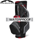Sun Mountain USA H2NO Lite Waterproof 14-Vaks Cartbag, zwart/rood/grijs Sun Mountain USA H2NO Lite Waterproof 14-Vaks Cartbag, zwart/rood/grijs