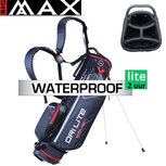Big Max DriLite Seven 2.0 Waterproof Standbag Golftas, zwart/rood Big Max DriLite Seven 2.0 Waterproof Standbag Golftas, zwart/rood