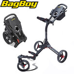 BagBoy TriSwivel II Golftrolley, mat zwart BagBoy TriSwivel II Golftrolley, mat zwart