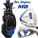 Ben Sayers M8 Complete Golfset Heren Staal met Cartbag Zwart/Blauw Ben Sayers M8 Complete Golfset Heren Staal met Cartbag Zwart/Blauw