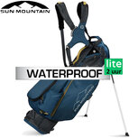 Sun Mountain Eco Lite 14-Vaks Standbag, zwart/blauw/geel Sun Mountain Eco Lite 14-Vaks Standbag, zwart/blauw/geel