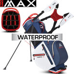 Big Max Aqua Hybrid 3 Standbag Golftas, navy/wit/rood Big Max Aqua Hybrid 3 Standbag Golftas, navy/wit/rood